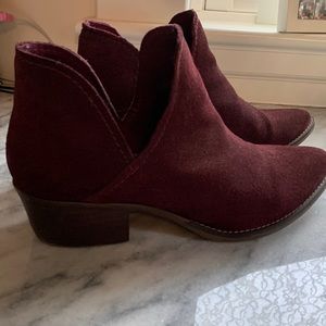 Steve Madden Burgundy suede booty